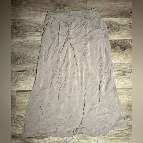 wilfred gray side slit midi pocket skirt size medium - Picture 1 of 5